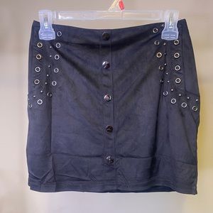 Nylon Apparel Skirt (Black Suede) size small